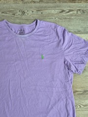 Polo Ralph Lauren Crew Neck Modern Classic-Fit Shirt Mens XL PURPLE GREEN PONY