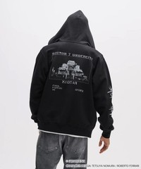 AVIREX FINAL FANTASY VII REMAKE ZIP UP HOODIE BLACK EDITION XL
