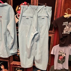 Vintage Veezo Streetwear Hip Hop Y2K Baby Blue Baggy Shirt & Pants Outfit SZ XL