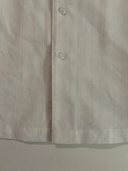 Hagger Clothing White Linen Cotton Summer Beach Shirt Style Shirt Size Medium