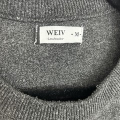Weiv Los Angeles “Freddie” Men’s M Gray White Striped Long Sleeve Comfy Soft