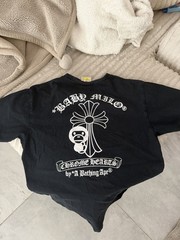 BAPE x Chrome Hearts Black Graphic Tee