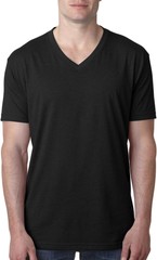 Next Level Men’s CVC Combed Baby Rib Knit V-Neck T-Shirt