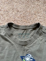 Mens Life is Good Green Graphic T Shirt Funny Humor Medium – Flaw
