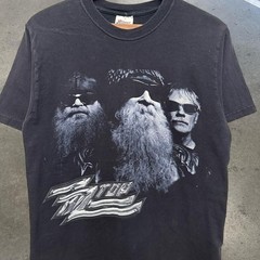 Vintage ZZ Top Tour 2005 Rock Band Music Short Sleeve T-shirt Faded Size Small