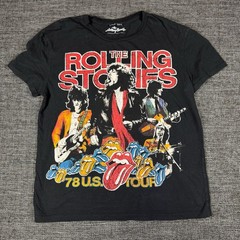 Zara The Rolling Stones 78 U.S. Tour Double Sided Graphic T-Shirt