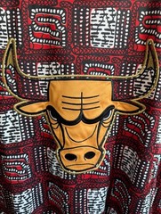 Chicago Bulls Two Hype Original 90’s Kente Letter Performance T-Shirt Men’s