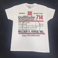 Quaalude Rorer 714 Custom T Shirt Wolf Of Wall Street Pill Drug CHOOSE YOUR SIZE