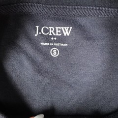 J Crew Shirt Mens Small Navy Blue Long Sleeve Soft Textured Tee Crew Neck