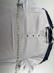 Lot Of 3 JMIERR White/Black/Blue Ribbed Curved Hem ShortSleeveT-Shirt Size L NWT