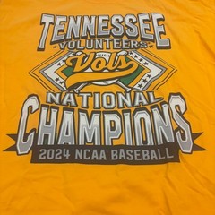 NWOT Tennessee Volunteers 2024 NCAA Baseball National Champions Shirt Sz XL VOLS