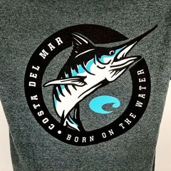 Costa Del Mar Born On The Water Men’s T-shirt Size S Gray Poly-cotton Blend DN20