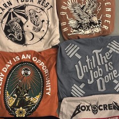 Lot of 8 The Lift Box Mens T-Shirt Pack Size 2XL Var. Images Weightlifting Gym