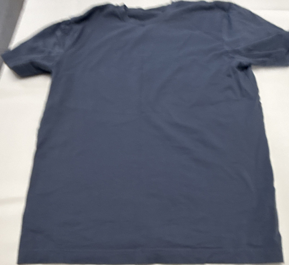 Goodthreads Men’s Blue Solid Crew Neck Short Sleeve T-Shirt, Size M