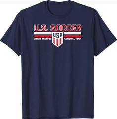 World Cup 2026 USMNT Roster Navy T-Shirt