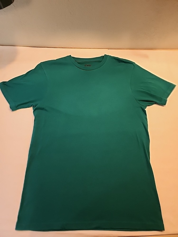 CSG Men’s Cotton T Shirt Size M, Green
