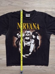 Nirvana Kurt Cobain The Roxx Rock Band T-Shirt Mens (L) Single Stitch Grunge