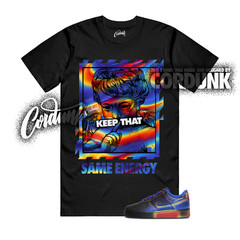 Air Force 1 Low Retro Heat Map Black Racer Blue T Shirt Match ENERGY