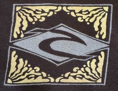 Rip Curl Inceptions t-shirt features a colorful graphic print black L ss crew