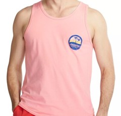 Chubbies Men’s Sky’s out Thigh’s out Graphic Tank Top T-Shirt Coral NEW $30