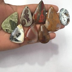 Natural Mix Loose Gemstone Cabochons 100 Carats 2 to 4pcs Wholesale Lot