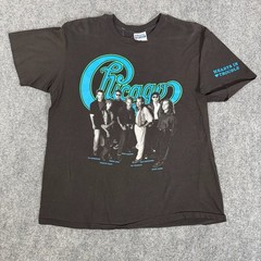 Vintage 90s Chicago Hearts In Trouble 1990 Tour T Shirt Music Band Tee Size XL