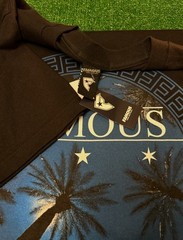 Vintage Y2K Famous Stars And Straps Palm Tree Logo Shirt Large NWT Travis Barker