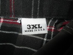 Ben Davis 1/2 Zip Short Sleeve Shirt Men’s 3XL Plaid USA