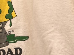 Fathers Day-Vintage 1989 Mr. New Dad Funny Image Printed T-Shirt XL Multi Color