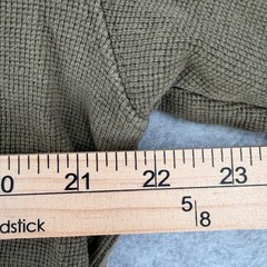 Carhartt Thermal Shirt Mens Large Green Long Sleeve Waffle Knit K253 Logo