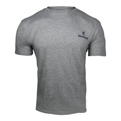 Browning Striped Firearms T-Shirt (L)- Graphite Heather
