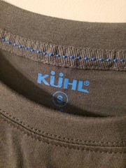 KUHL BORN IN THE MOUNTAINS TSHIRT BRAND NEW CARBON SMALL