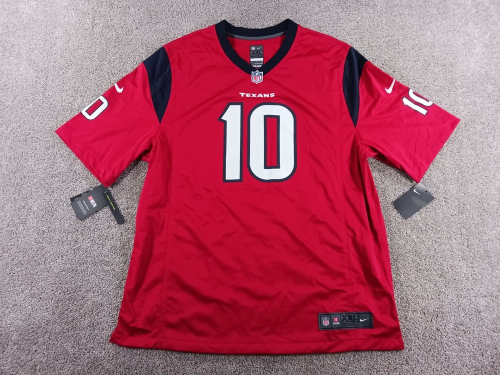 Nike NFL XXL On Field Houston Texans 10 Hopkins Mens Jersey Red NWOT