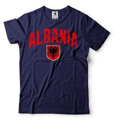 Mens Albania T-shirt Albania Flag Shirt Albania National Albania Patriotic Tee
