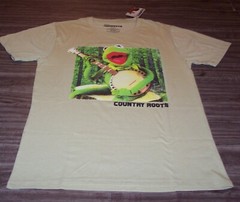 The Muppets KERMIT THE FROG Country Roots Banjo T-Shirt MENS MEDIUM NEW / TAG