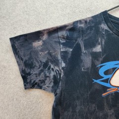 Racing 01 Shirt Mens XL Black Bleach Tie Dye Sponsors Graphic Dirt Track Tee