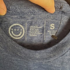 Neff T Shirt Mens Small Blue Cotton Spellout Logo Graphic Outdoor Everyday Wear