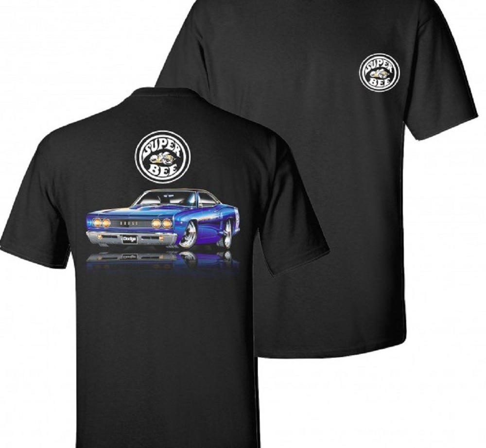 69 Dodge Super Bee Men’s Black T shirt Mopar Licensed Johny Rockstar