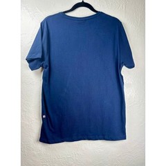 New Simpelhed Organic Soft T-Shirt Mens Large Blue GOTS Certified Cotton Shirt