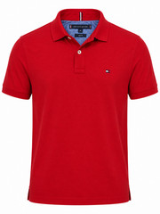 Tommy Hilfiger Men’s Red Slim Fit Polo Shirt Size M