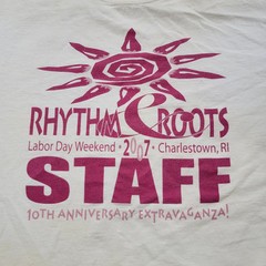 Rhythm and Roots T Shirt 2007 Adult XL Charleston RI Bluegrass Festival