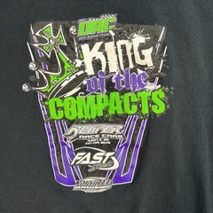 A1 We Three Kings Dirt Track Racing Car T Shirt Adult Large Black Mens
