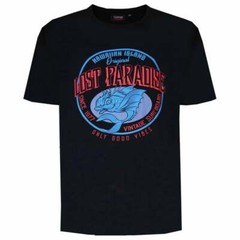 ESPIONAGE NAVY LOST PARADISE PRINT T329 TEE SHIRT 2XL3XL4XL5XL6XL7XL8XL