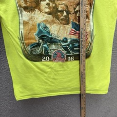 Anvil Shirt Adult Large Yellow Crewneck Sturgis Biker Motorcycle Nature Grunge