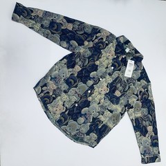JEANS Mens Fashion Wear 3XL Teddy Bear Shirt Jacquard Fabric New with tags