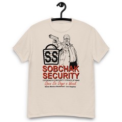 The Big Lebowski – Walter Sobchak Security – Open Six Days a Week T-shirt