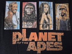 Planet of the Apes Original 1968 Movie Logo Charlton Heston T-shirt (Black) – XL