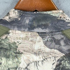 Habit Shirt Mens Medium Camouflage Scent Factor Mossy Oak 1/4 Zip Pullover