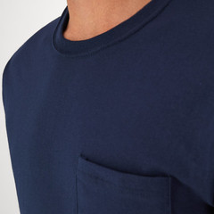 Hanes 6 Pack Pocket T Shirt Assorted Cotton Breathable Undershirt, Size XL