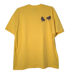 VINTAGE Patchwork Chicken & Chicks USED Shirt (Single Stitch, XL, Yellow)